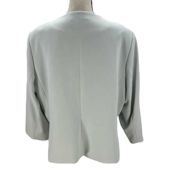 Calvin Klein Long Sleeve Collarless Suit Jacket - Cream - size 22W - Picture 4 of 10